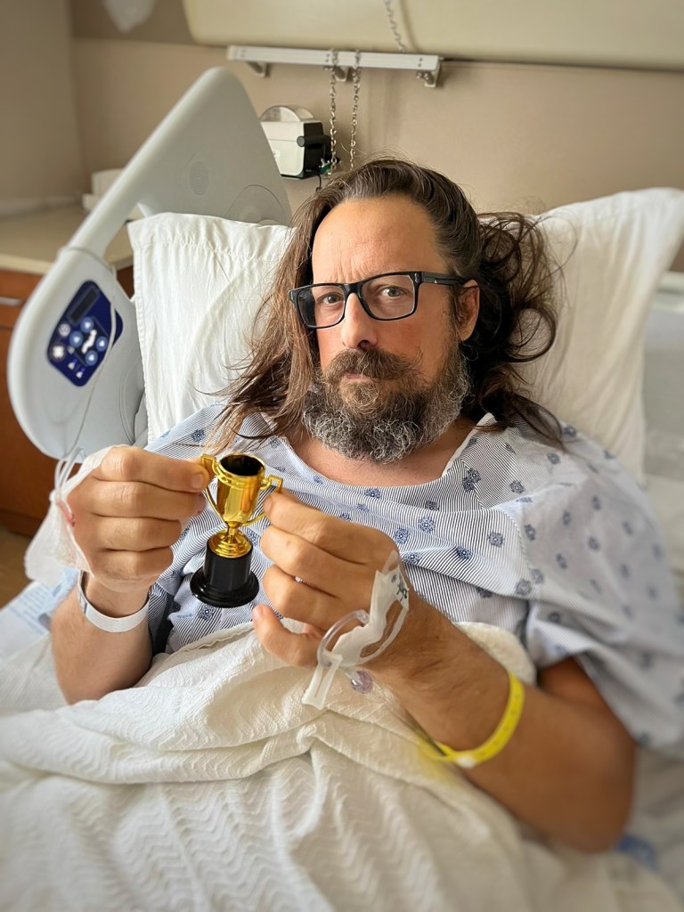 Medal for waling the most after surgery